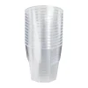 Xenos Plastic glazen - 160 ml - set van 12- Wegwerpservies