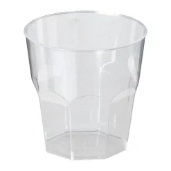 Xenos Plastic glazen - 160 ml - set van 12- Wegwerpservies