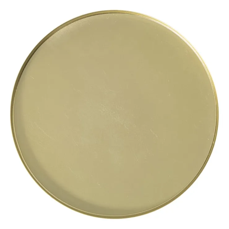 Xenos Plateau rond - goud - ø25x1.5 cm- Kaarsenplateaus