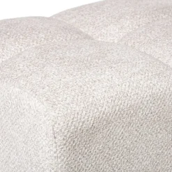 Xenos Poef chenille - beige - 38x66x38 cm- Poefjes