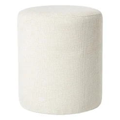 Xenos Poef Debby - beige - ø35x40 cm- Poefjes