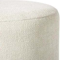 Xenos Poef Debby - beige - ø35x40 cm- Poefjes