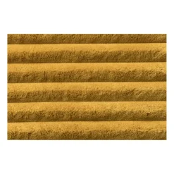 Xenos Poef Nora ribstof XL - oker - ø60x40 cm- Poefjes
