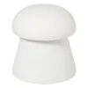 Xenos Poef Teddy Mushroom - wit - ø36x38 cm- Poefjes