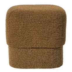 Xenos Poef vilt - bruin - 40x40x40 cm- Poefjes