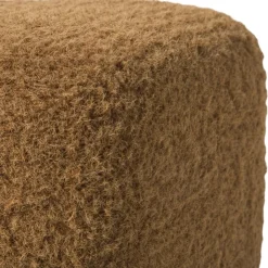 Xenos Poef vilt - bruin - 40x40x40 cm- Poefjes