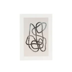 Xenos Poster abstract 1 - beige/zwart - 13x18 cm- Posters