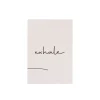 Xenos Poster exhale - beige/zwart - 13x18 cm- Posters