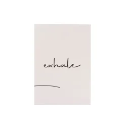 Xenos Poster exhale - beige/zwart - 13x18 cm- Posters