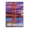 Xenos Poster San Francisco - multikleur - 21x30 cm- Posters