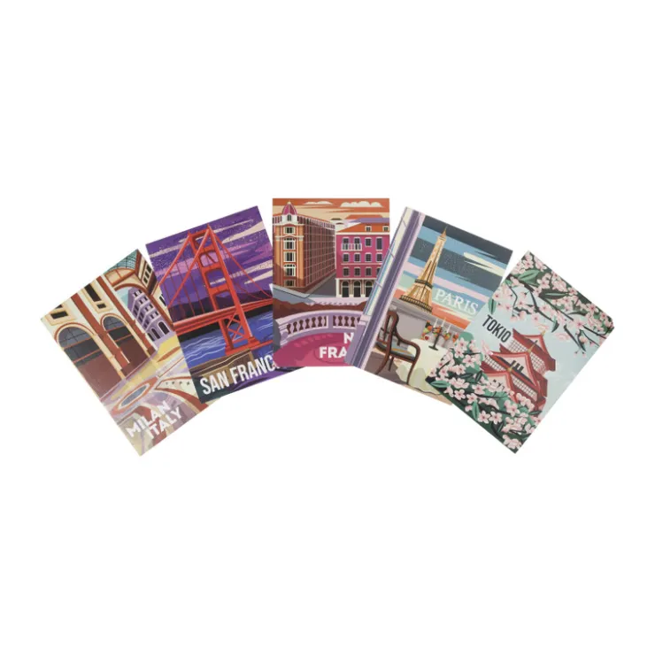 Xenos Poster San Francisco - multikleur - 21x30 cm- Posters
