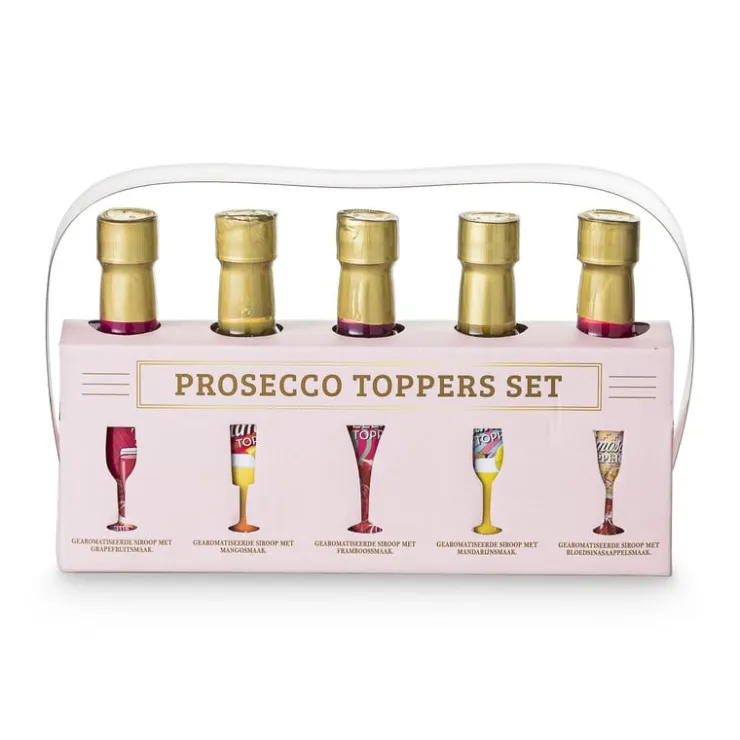Xenos Prosecco toppers - 5 smaken- Koude Dranken|Kerstcadeaus