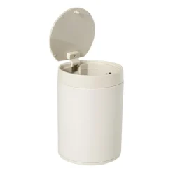 Xenos Prullenbakje - beige - 1.5 liter- Prullenbakken