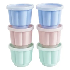 Xenos Puddingvormen - pastel - set van 6- Bakgerei|Bakvormen