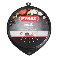Xenos Pyrex pizzaplaat magic - zwart - Ø30 cm- Bakvormen|Ovenschalen