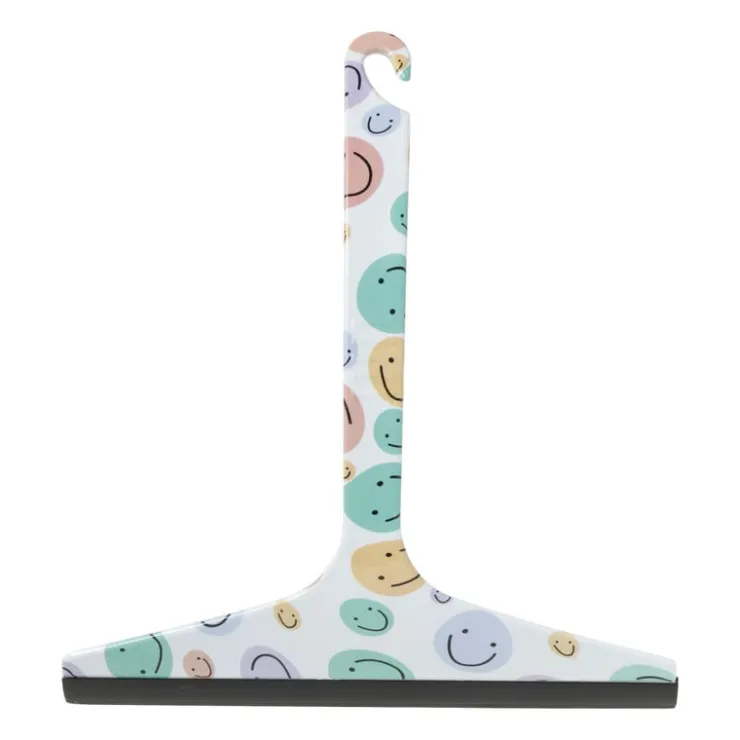 Xenos Raamwisser smiley - 24x22 cm- Badkamer Accessoires