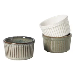 Xenos Ramekin Toscane - beige - ø9x5 cm- Ovenschalen|Bakvormen