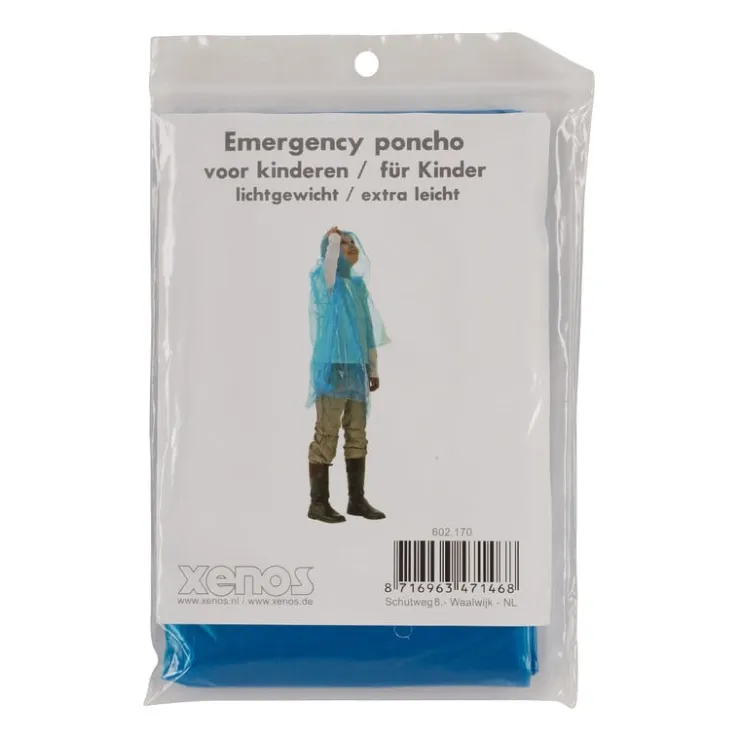 Xenos Regenponcho kids - diverse kleuren- Festivals