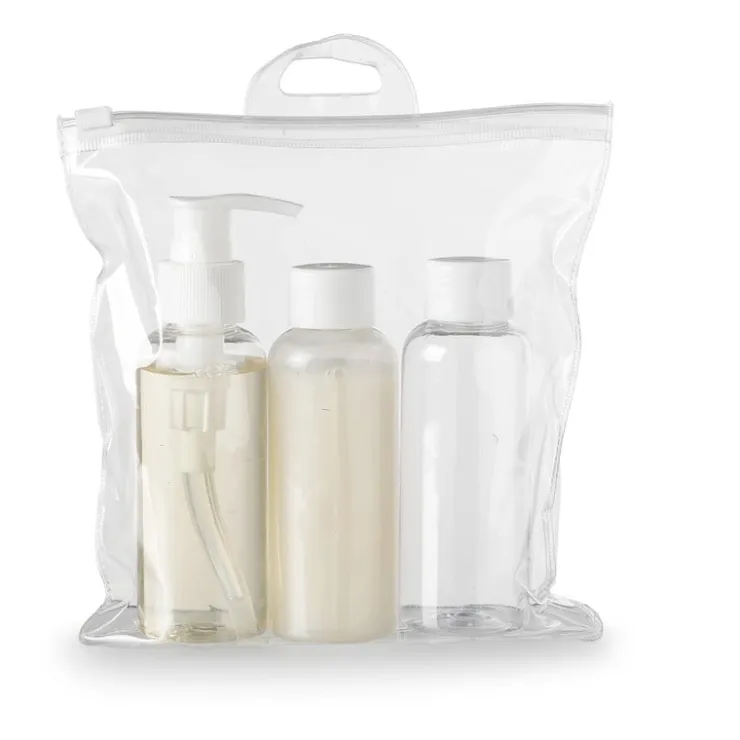 Xenos Reisflesjes in etui - set van 3 - 100 ml- Reisflesjes