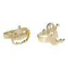 Xenos Ring halloween - set van 2 - goudkleurig- Verkleedaccessoires