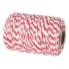 Xenos Rollade touw - rood/wit - 45 m- Keukengerei