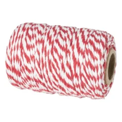 Xenos Rollade touw - rood/wit - 45 m- Keukengerei