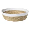 Xenos Ronde mand met witte rand - ø30x9 cm- Manden|Manden