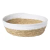 Xenos Ronde mand met witte rand - ø36x11 cm- Manden|Manden