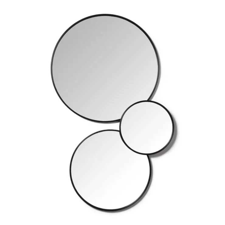 Xenos Ronde spiegel - ø40 cm - metalen lijst- Wandspiegels