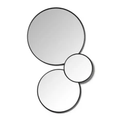 Xenos Ronde spiegel - ø60 cm - metalen lijst- Kerstcadeaus|Wandspiegels