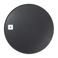 Xenos Ronde spiegel met beige lijst - ø70 cm- Wandspiegels