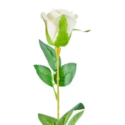 Xenos Roos wit - 56 cm- Kunstbloemen