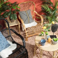 Xenos Rotan fauteuil Bandung - naturel - 83x69x84 cm- Fauteuils