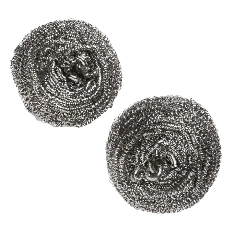 Xenos RVS pannenspons - set van 2- Schuursponsjes