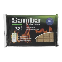 Xenos Samba aanmaakblokjes voor barbecue - set van 32- Barbecue