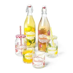 Xenos Sapglas aardbei - 220 ml- Buitenservies|Waterglazen