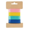 Xenos Satijnen lint 3 meter - pastel - set van 4- Cadeaulinten