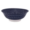 Xenos Schaal blue print - diamonds - ⌀21 cm- Schalen