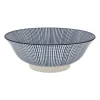 Xenos Schaal blue print - stripes - ⌀21 cm- Schalen