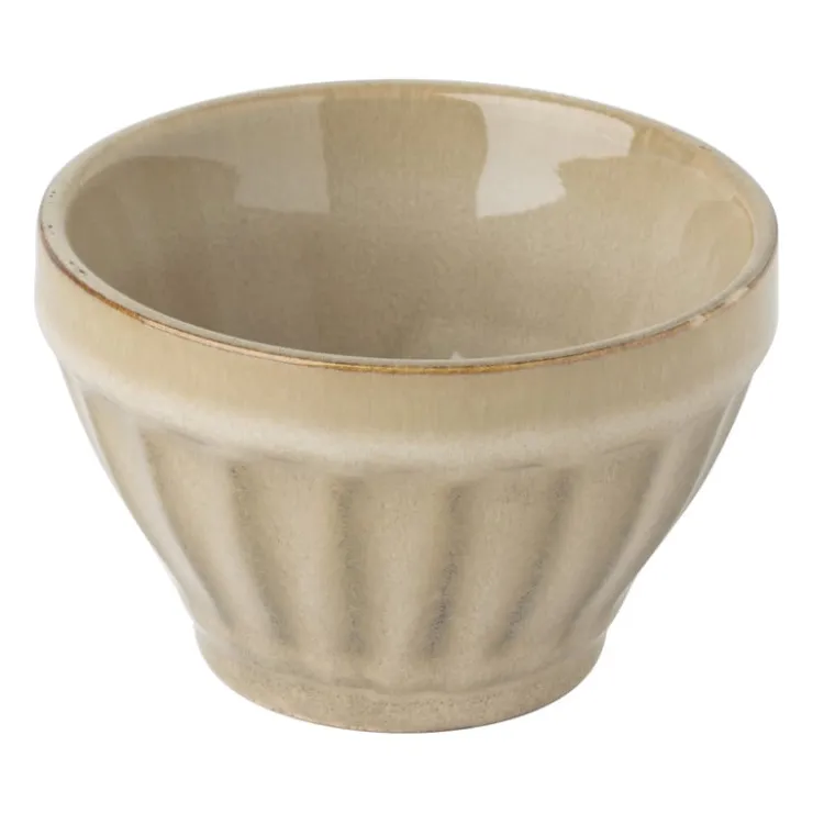 Xenos Schaal facet - beige - ⌀9x5.7 cm- Schalen|Kommen