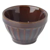 Xenos Schaal facet - bruin - ⌀9x5.7 cm- Schalen|Kommen
