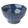 Xenos Schaal facet - donkerblauw - ⌀13x7.5 cm- Schalen|Kommen