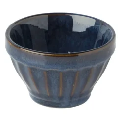 Xenos Schaal facet - donkerblauw - ⌀9x5.7 cm- Schalen|Kommen