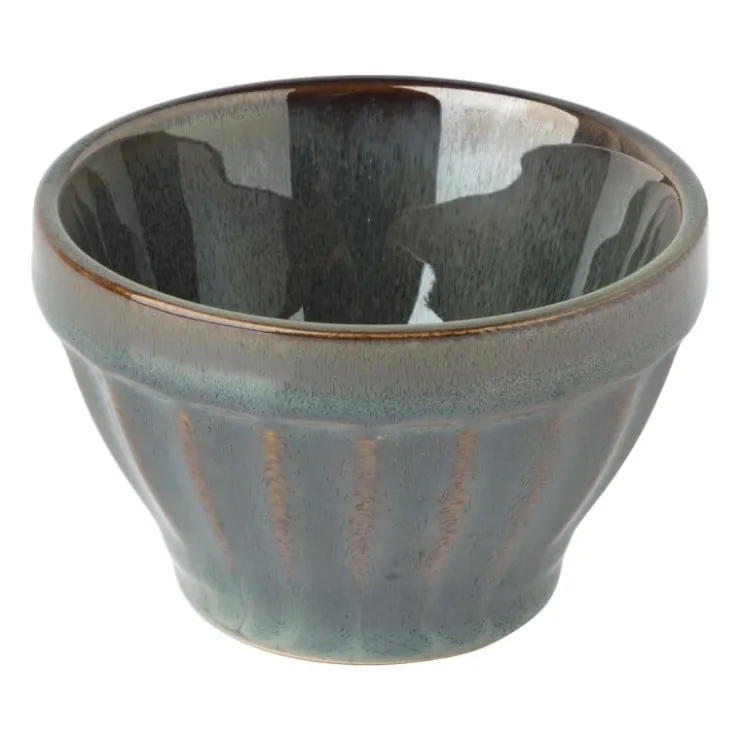 Xenos Schaal facet - groen - ⌀9x5.7 cm- Schalen|Kommen