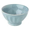 Xenos Schaal facet - turquoise - ⌀13x7.5 cm- Schalen|Kommen