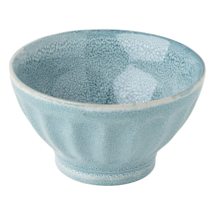 Xenos Schaal facet - turquoise - ⌀13x7.5 cm- Schalen|Kommen