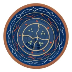 Xenos Schaal Fiesta - 11 cm - blauw- Tapasservies|Schalen