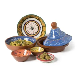 Xenos Schaal Fiesta - 11 cm - blauw- Tapasservies|Schalen