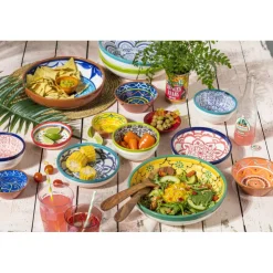 Xenos Schaal Fiesta - 11 cm - geel- Tapasservies|Schalen