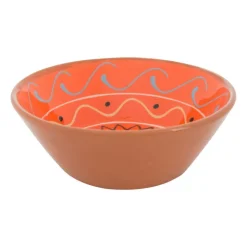 Xenos Schaal Fiesta - oranje - 15 cm- Schalen
